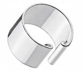 Srebrna Nausznica Kolczyk bez przekłuwania Fake Piercing Srebro 925 Gładka