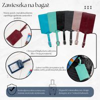 zawieszka do bagażu granatowa - identyfikator walizki paolo peruzzi