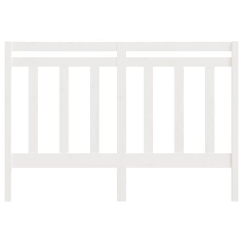 Wezgłowie łóżka, białe, 141x4x100 cm, lite drewno sosnowe na Arena.pl