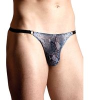 Wężowe stringi męskie S-L