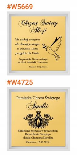 Złoty Medalik z Łańcuszkiem Matka Boska pr. 585 na Pamiątkę Chrztu Świętego na Arena.pl