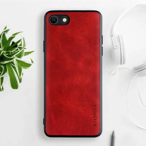 Etui AIORIA Vintage LEATHER do iPhone 6 czerwony zdjęcie 1