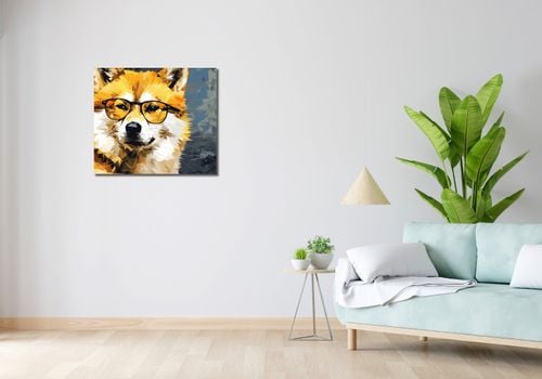 Obraz 70x60cm Intelektualny Psiak na Arena.pl