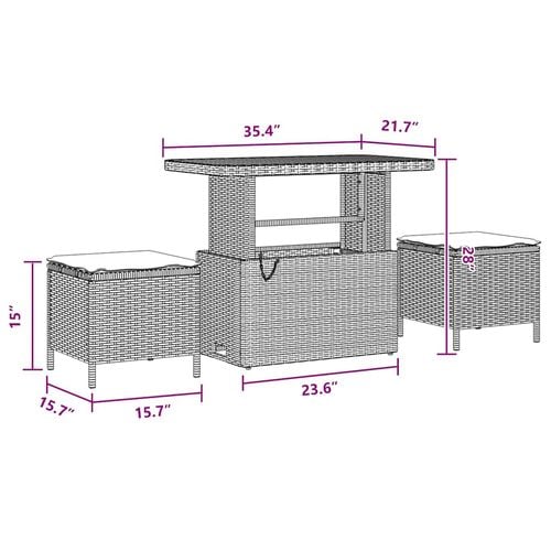 Zestaw Sof na Ogród 12 pcs Czarny polirattan na Arena.pl