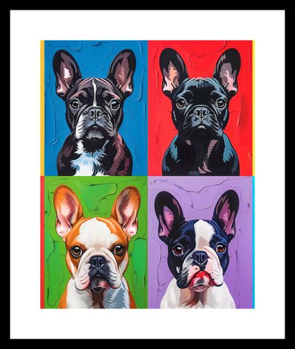 Plakat 40x50cm Buldogi Francuskie na Arena.pl