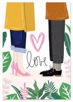 Plakat ilustracja love 61x91 cm