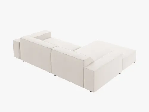 NAROŻNIK, SOFA NAROŻNA JASNY BEŻ TKANINA 224/166/70 JODIE OD MICADONI na Arena.pl