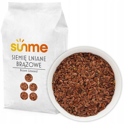 SIEMIĘ LNIANE 5kg Brązowe Naturalne Czyste Ziarno Kraj POLSKA jakość na Arena.pl
