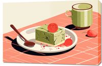 Obraz 90x60cm Deser Matcha