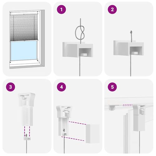 Roleta plisowana, kremowa (70x125 cm) na Arena.pl