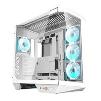 obudowa komputerowa darkflash dy470 (biała) + 4 wentylatory