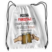 Plecak Dla Mileny Sportowy Szkolny Worek Torba Z Nadrukiem Ze Zdjęciem