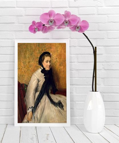 Portrait of a Woman in Gray, Edgar Degas - plakat 59,4x84,1 cm na Arena.pl