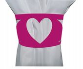 Ozdoba opaska ażur uchwyt do upięcia SERCE 9x41 cm