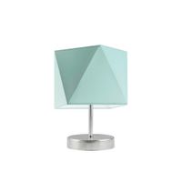 Lampka PASADENA abażur miętowy stelaż stal szczotkowana