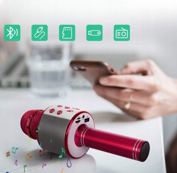 Mikrofon bezprzewodowy Niebieski KIDWILL zdjęcie 3