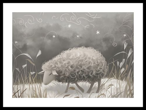 Plakat 42x29,7cm Bujna Owca na Arena.pl