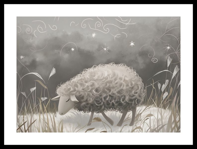 Plakat 42x29,7cm Bujna Owca zdjęcie 3