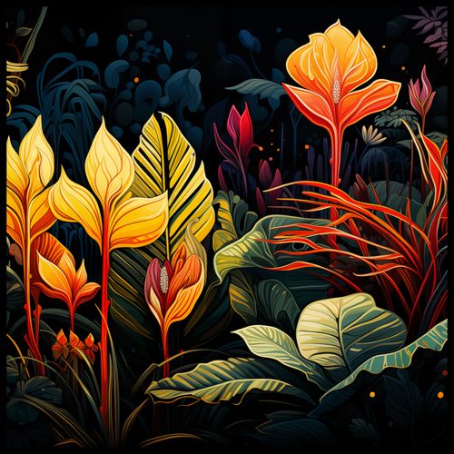 Plakat 100x100cm Tropikalna Symfonia na Arena.pl