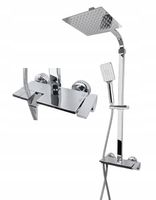 bateria wannowa prysznicowa natryskowa PIANO STELLMAN z deszczownicą CHROM