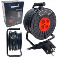 PRZEDŁUŻACZ BĘBNOWY BUDOWLANY DO OGRODU 25M 3x2,5 KABEL LISTWA NA BĘBNIE CE