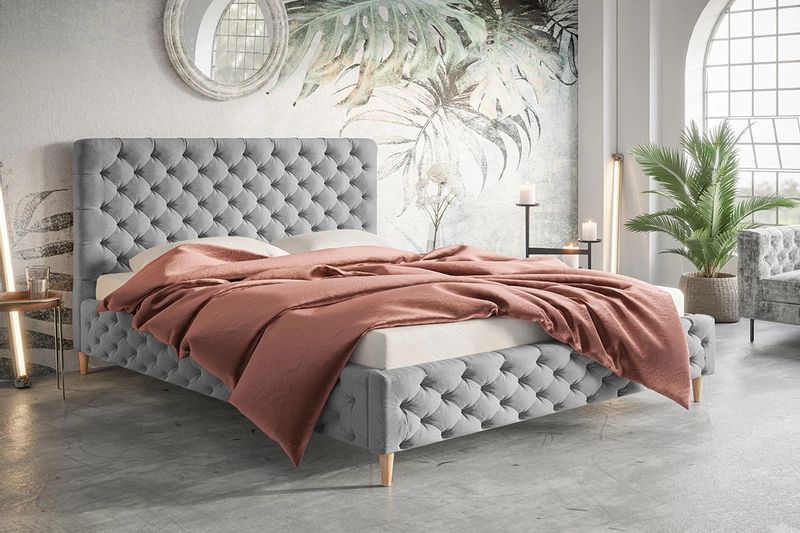 Łóżko tapicerowane Infinity 160x200 stelaż zdjęcie 6