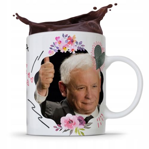 Kubek Full Print Prezesa Jarosław Kaczyński Pis na Arena.pl