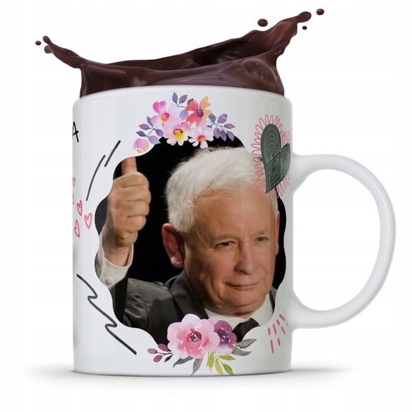 Kubek Full Print Prezesa Jarosław Kaczyński Pis zdjęcie 1