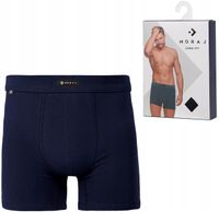 Bokserki Męskie Majtki BAWEŁNIANE Gładkie KLASYCZNE DOPASOWANE MORAJ - M