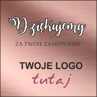 naklejki DZIĘKUJEMY ZA ZAMÓWIENIE z LOGO 500szt
