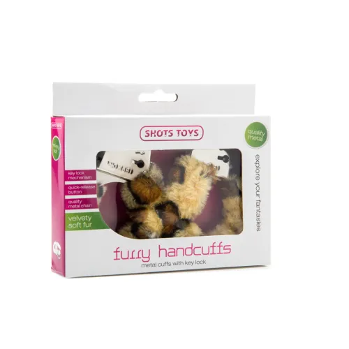 shots toys kajdanki futrzane pantera 2 - system szybkozdejmujący na Arena.pl