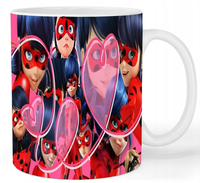 Kubek ceramiczny Biedronka i Czarny Kot - Miraculous