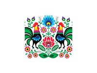 100 70CM OBRAZ PŁÓTNO KOGUCIKI PŁÓTNO RAMA