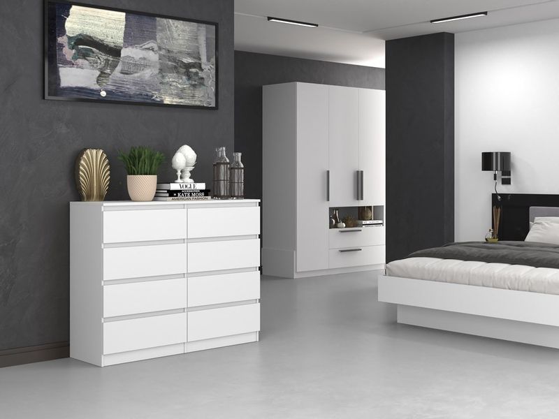 KOMODA MALWA M8 120 - BIEL zdjęcie 5