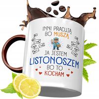 Kubek Bordowy Dla Listonosza Na Urodziny Prezent Z Nadrukiem Ze Zdjęciem