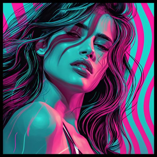 Plakat 50x50cm Neonowy Wzrok na Arena.pl