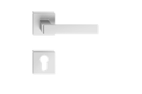 klamka ergo czarna kwadratowy szyld na wkład italian line - mp ileksry
