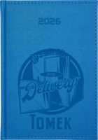 KALENDARZ A5 2026 dzienny KSIĄŻKOWY z grawerem PREZENT DLA KURIERA