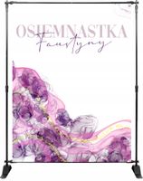 TŁO ścianka FOTO na osiemnastkę + TWOJE IMIĘ