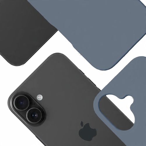 Niebieskie etui z MagSafe na tył do Apple iPhone 16 - 3mk HARDY MagSilicone na Arena.pl