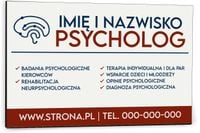Tabliczka reklamowa szyld dibond 40x30 NADRUK psycholog terapia