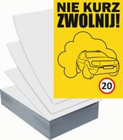 Ulotki A6 reklamowe firmowe 100 szt NIE KURZ ZWOLNIJ projekt w cenie