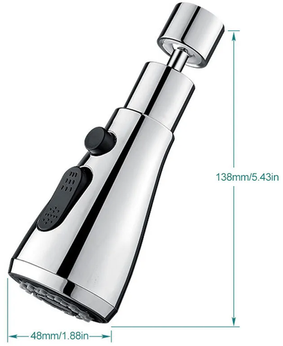 PRZEDŁUŻACZ KRANU KUCHENNEGO AERATOR PERLATOR ADAPTER DO BATERII 3 FUNKCJE na Arena.pl