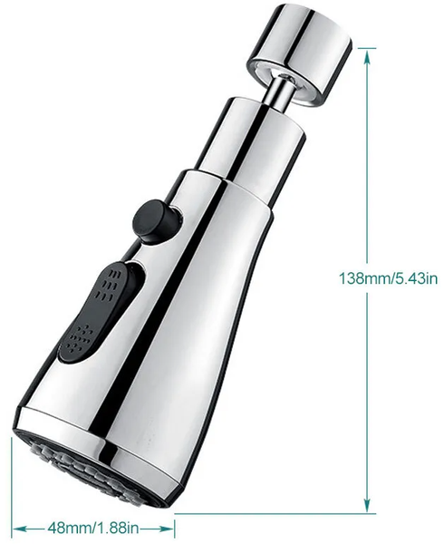 PRZEDŁUŻACZ KRANU KUCHENNEGO AERATOR PERLATOR ADAPTER DO BATERII 3 FUNKCJE zdjęcie 5