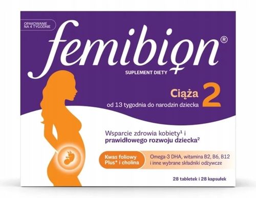 Femibion 2 Ciąża, 28 tabletek + 28 kapsułek na Arena.pl