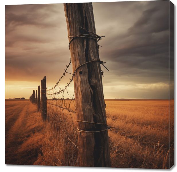 Obraz 90x90cm Zachód na Pograniczu zdjęcie 1