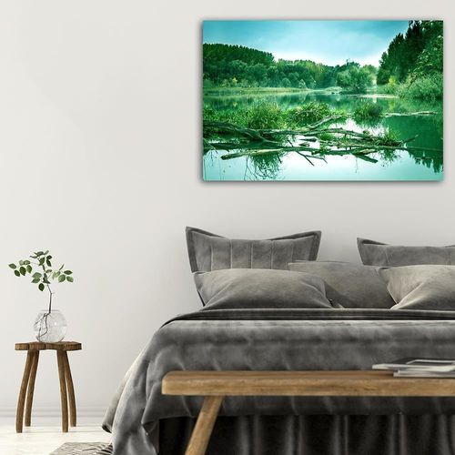 Deco Panel, Powalone drzewo w jeziorze 4 60x40 na Arena.pl