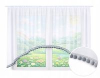 FIRANKA DZIECIĘCA dla dziewczynki chłopca ŚLICZNA z pomponami 300 x 145 sz