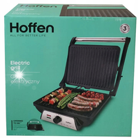 Kontaktowy, składany grill elektryczny Hoffen HO-00052 czarny 2000 W