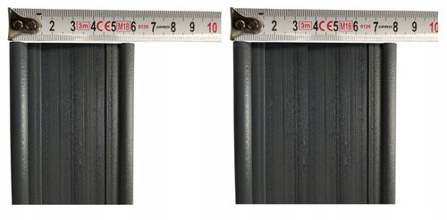 Listwy pionowe do ogrodzeń panelowych 123 x 250 cm, szer. 62-80 mm antracyt na Arena.pl